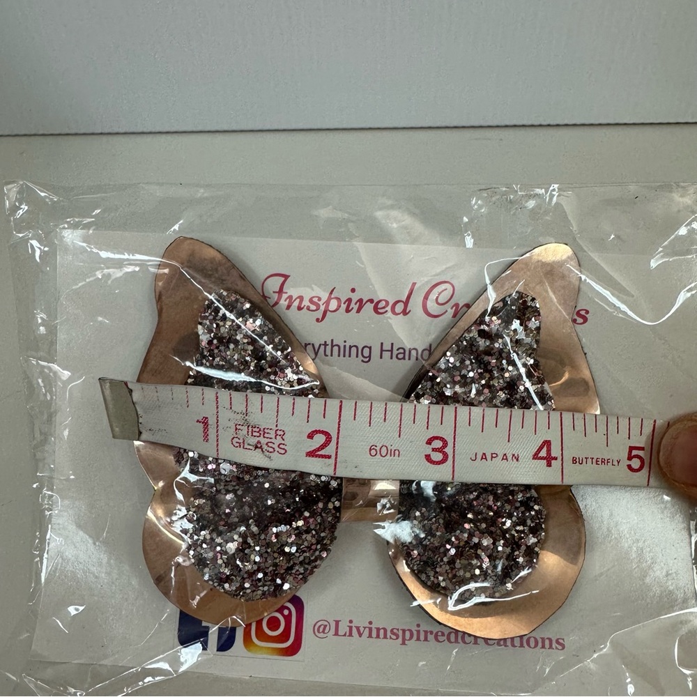 2 Inspired Creations hand made girls butterfly hair Bow Alligator clips … - Picture 7 of 11